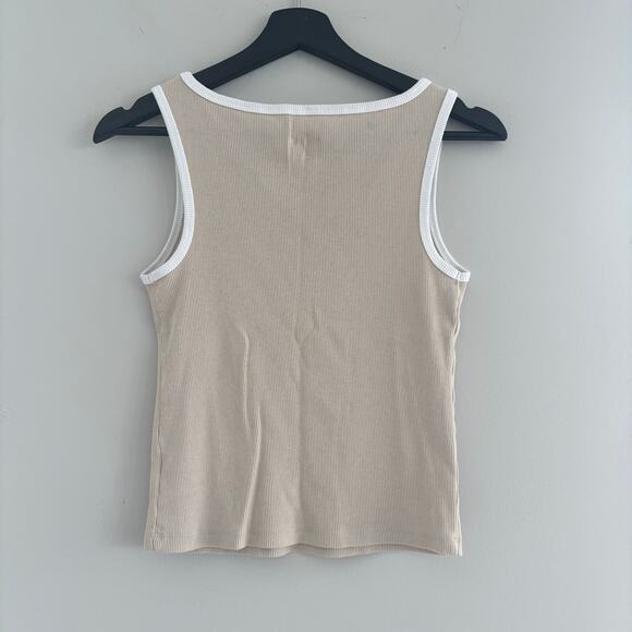 Wild Fable "Cool It Cowboy" Ribbed Tank Top Scoop Neck Size Medium - Picture 3 of 6